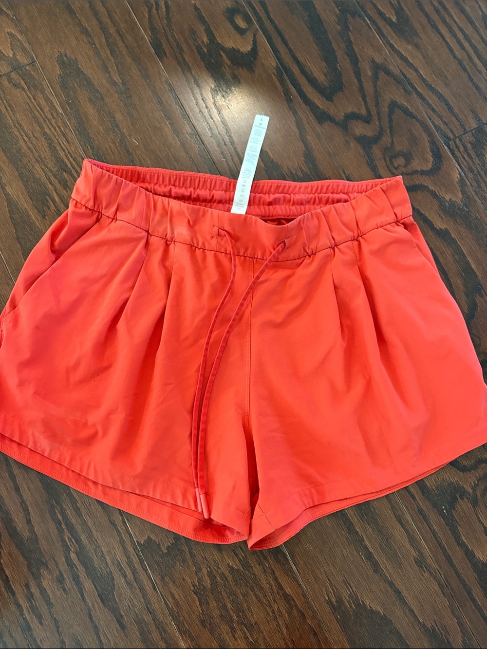 lululemon athletica Coral Drawstring Pleated Athletic Shorts